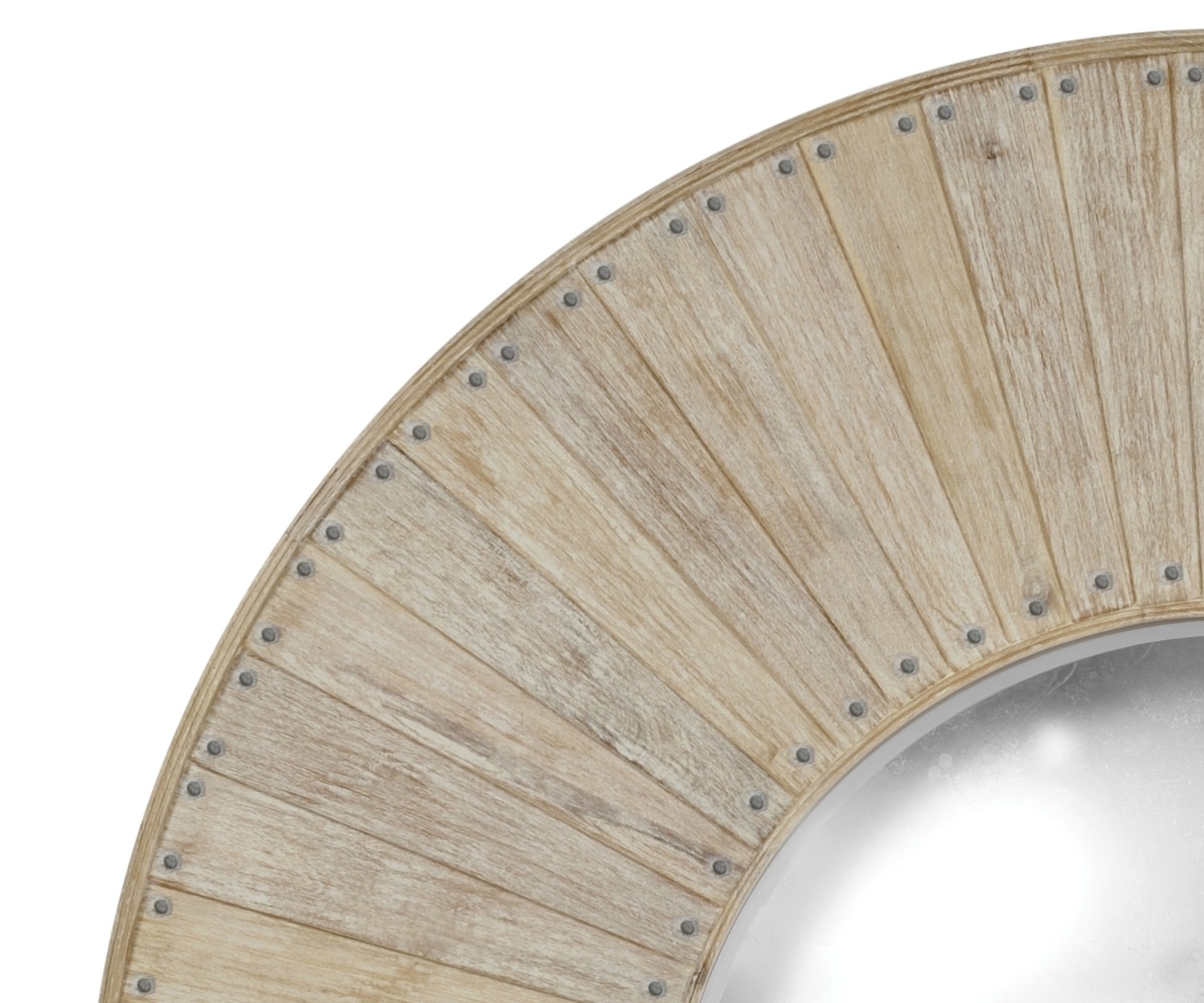 y4249-a BARRIQUE MIRROR - WASHED ACACIA