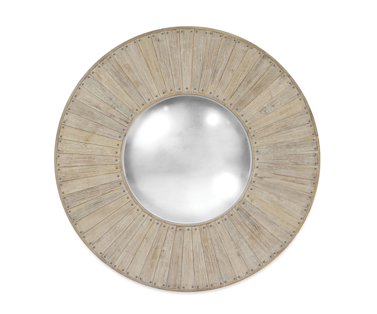 y4249 BARRIQUE MIRROR - WASHED ACACIA