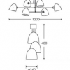 Andromeda Antique Brass (Glass Shades) Chandelier